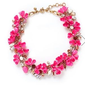 Hot pink J.crew Mardi Gras necklace